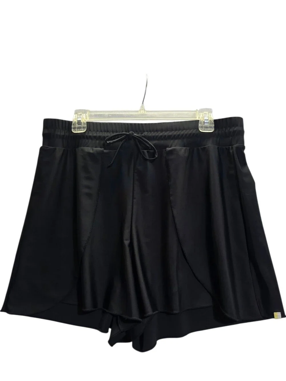NWT SUMMERSALT BLACK SWIM SHORTS SKORT SWIMSUIT COVER UP SIZE L